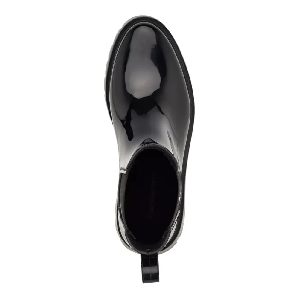 Calvin Klein Women's Wende Lug Sole Chelsea Rain Boots Black Size 11